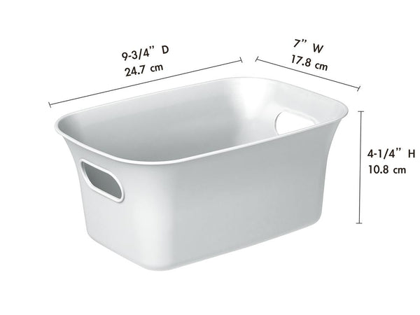 Small White Storage Basket