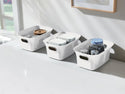 Small White Storage Basket