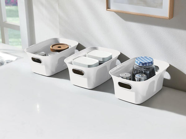Small White Storage Basket
