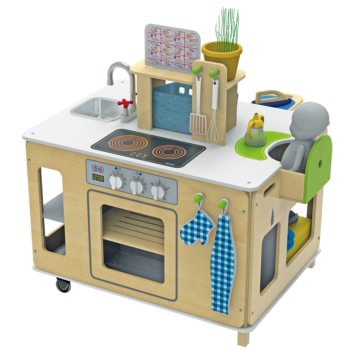 Furniture: Housekeeping Center 4 in 1