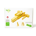24-Piece Set Magnetic Wooden Blocks