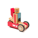 Daredevil Magnetic Wooden Blocks; Stunt Team, 12 pieces