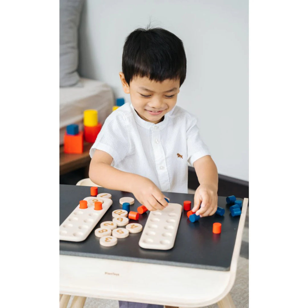 Wooden Ten Frame - Units and Numbers