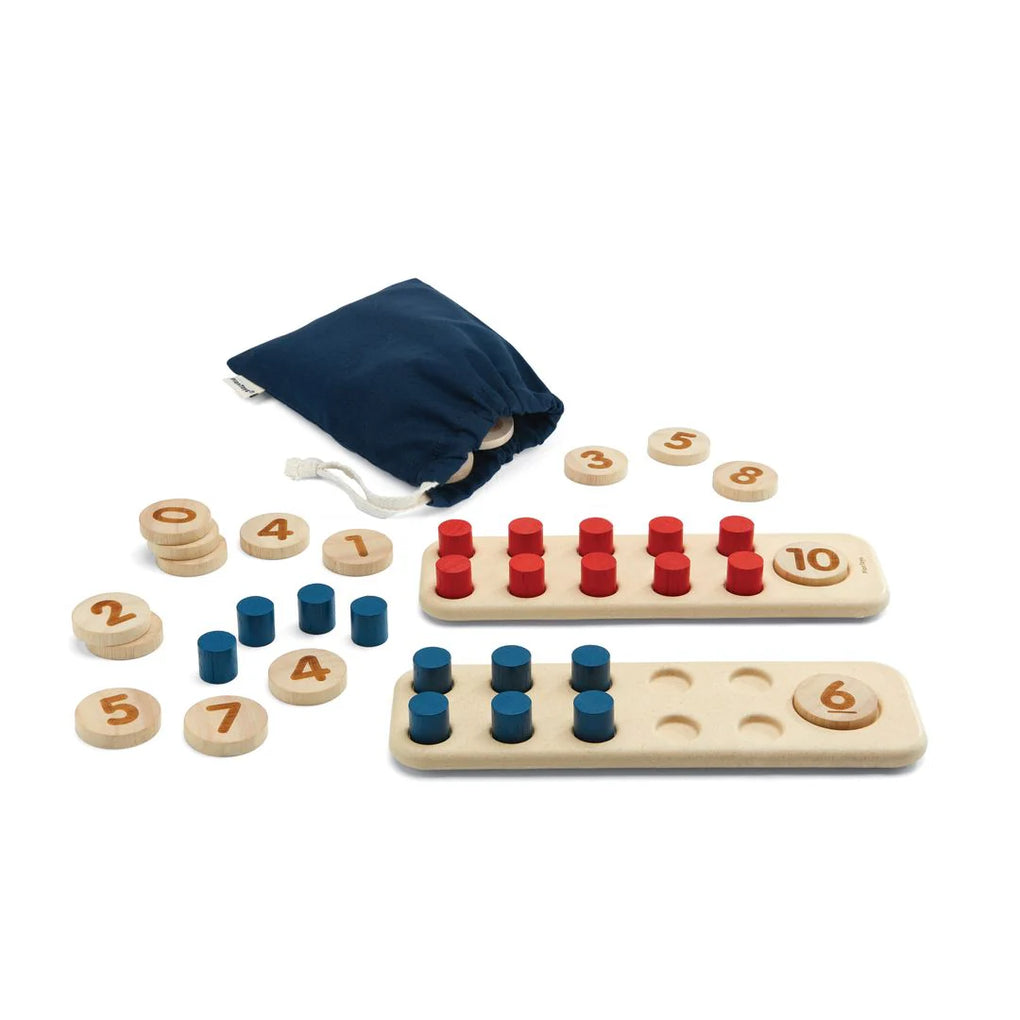 Wooden Ten Frame - Units and Numbers