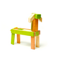 24-Piece Set Magnetic Wooden Blocks