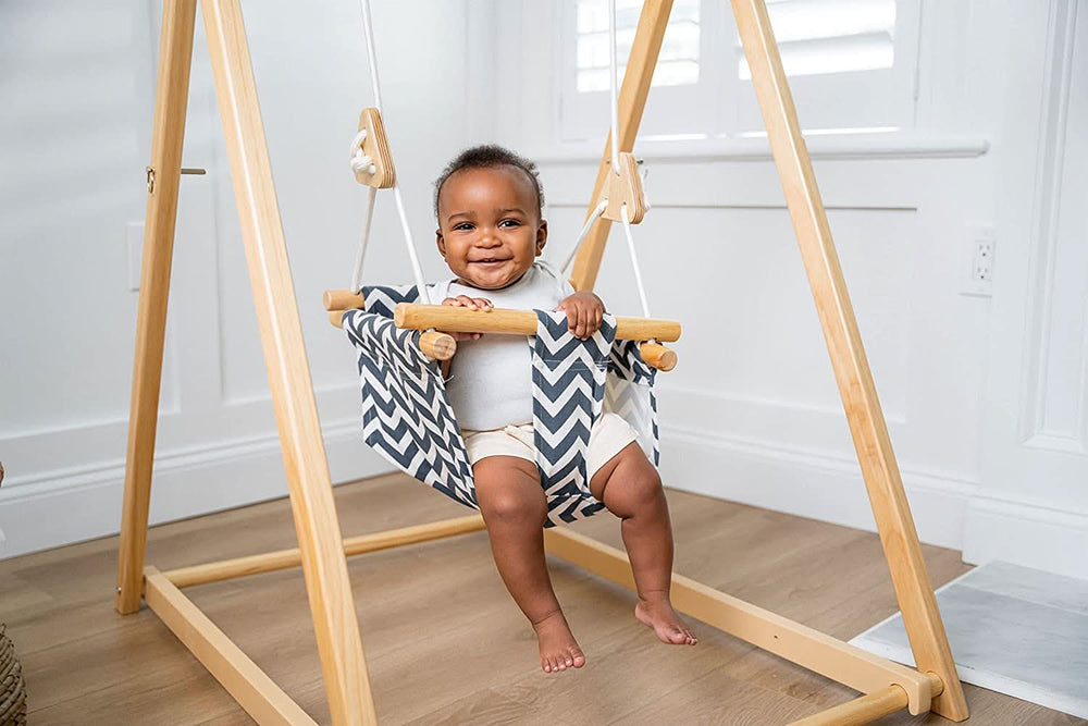 Furniture: Spruce | Foldable Baby Swing - Blue Wave