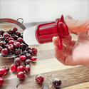 Cherry/Olive Pitter with Cup & Shield