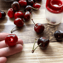 Cherry/Olive Pitter with Cup & Shield