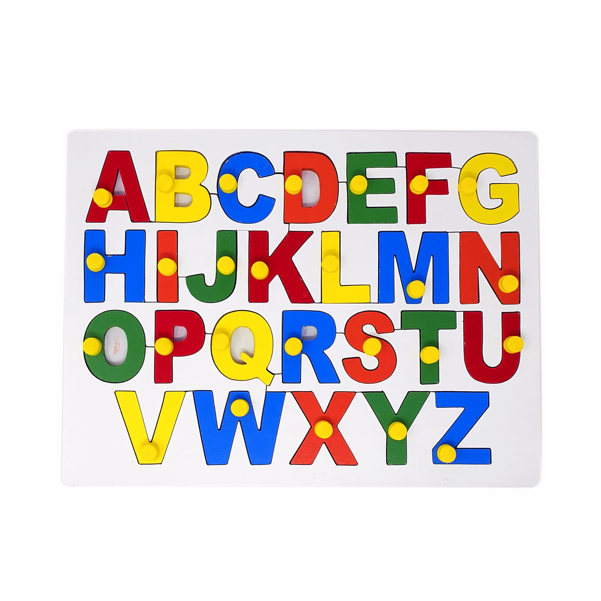 Alphabet Puzzles with Knobs