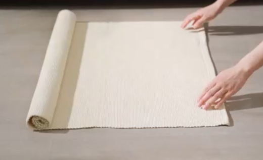 Cotton Rug Natural: Montessori Work Mat