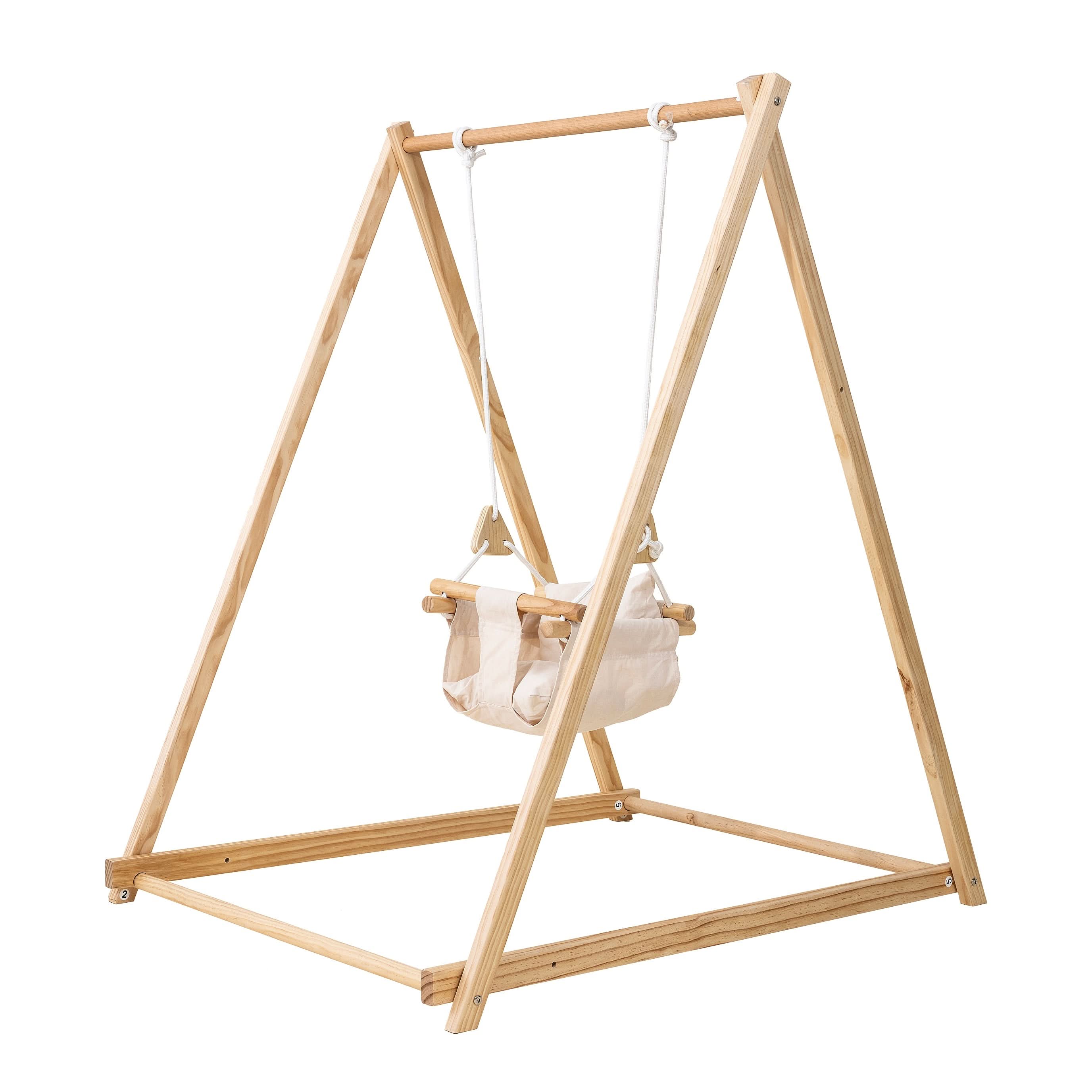 Furniture: Spruce | Foldable Baby Swing - Gray