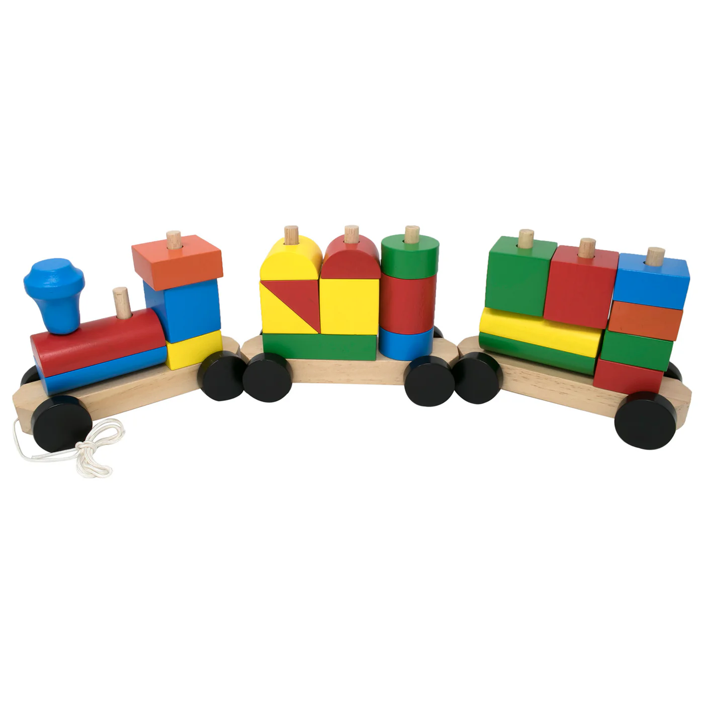 Stack and Sort Pull Along Trains