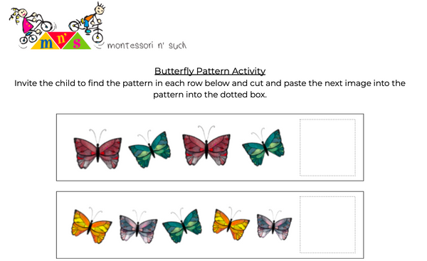 Butterfly Complete the Patterns