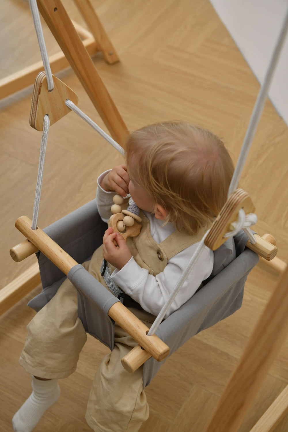 Furniture: Spruce | Foldable Baby Swing - Blue Wave