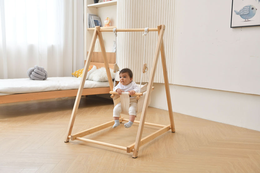 Furniture: Spruce | Foldable Baby Swing - Gray