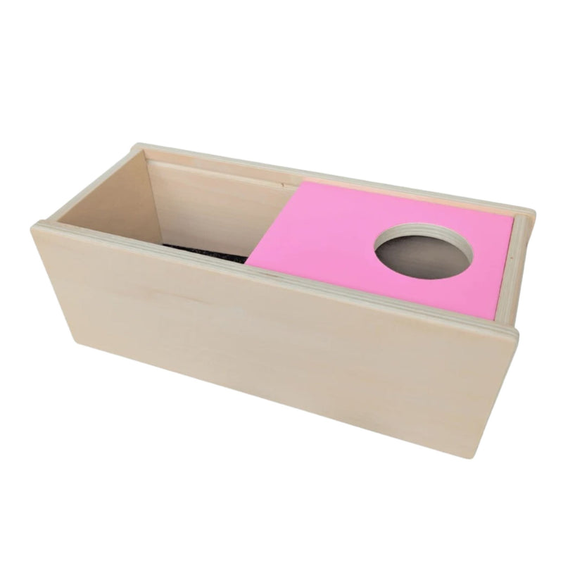 Wooden Box with Sliding Top