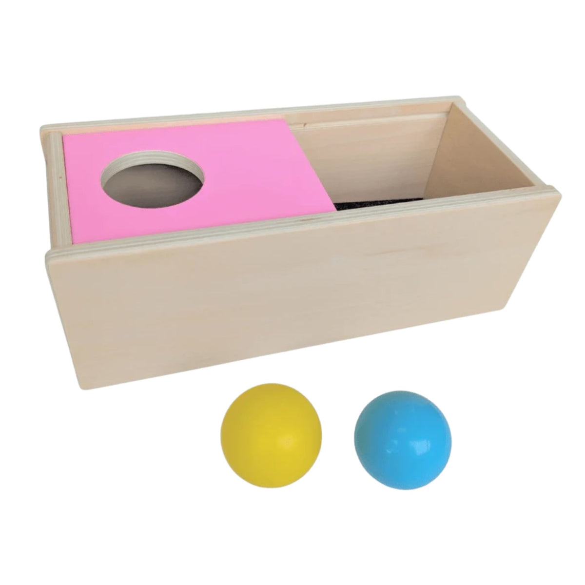 Wooden Box with Sliding Top