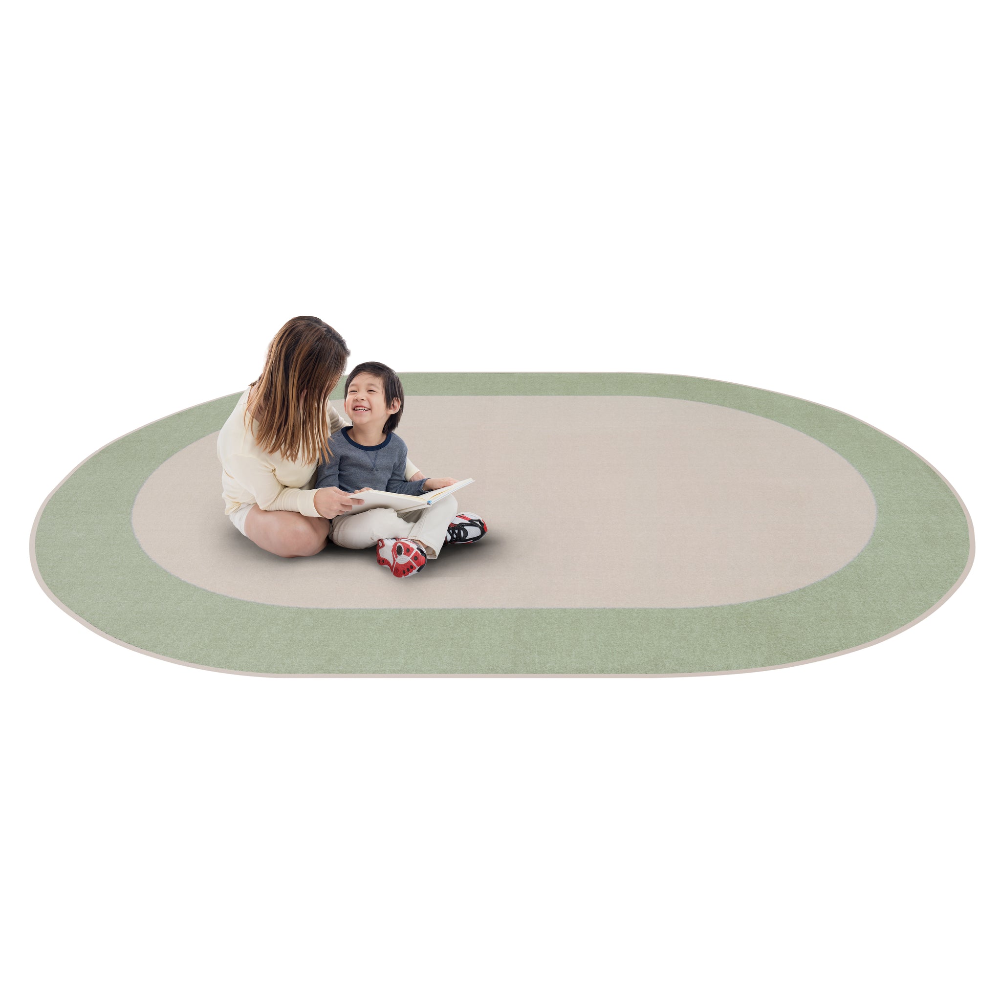 Rugs: Easy Going Ellipse Classroom Rug