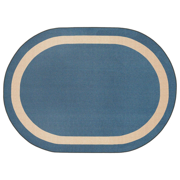 Rugs: Walking on the Line Ellipse Rug
