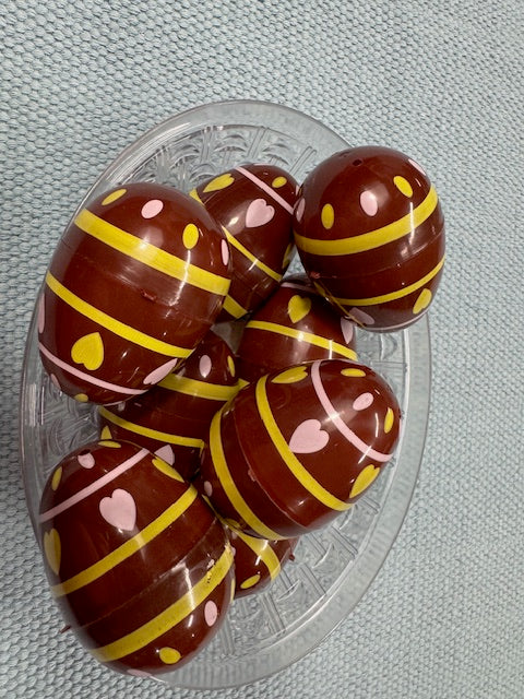 Free Gift w/ $50+  Purchase: Plastic Chocolate Print Easter Eggs Pack of 16