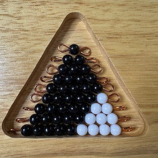 Bead Stairs: Black & White 1-9 