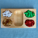 Christmas Sorting Kit with Wooden Container