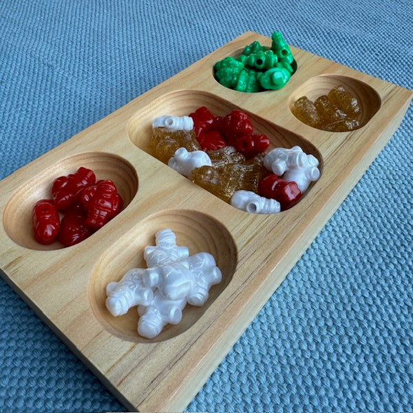 Christmas Sorting Kit with Wooden Container