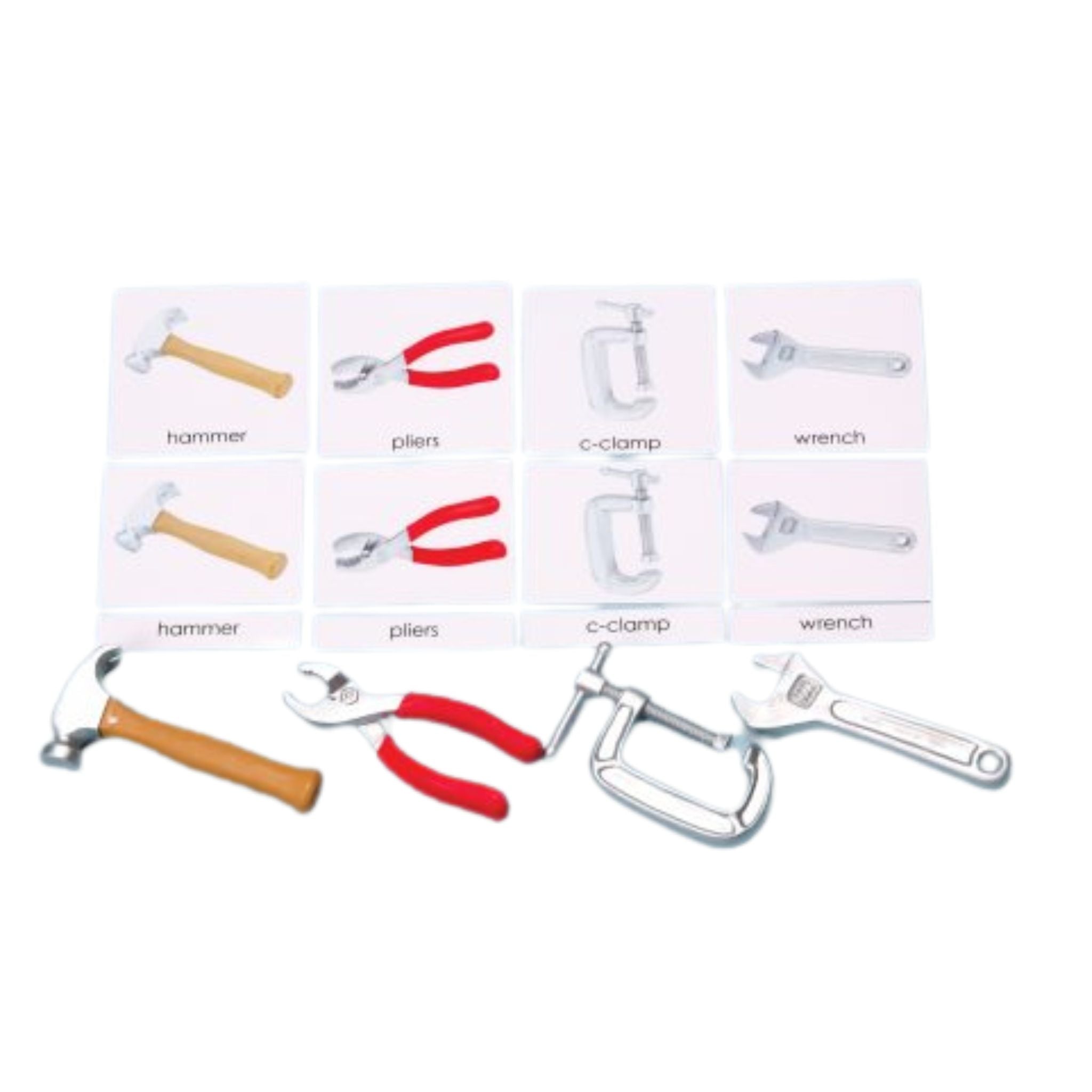 Tools Miniatures & Laminated 3-Part Laminated Cards