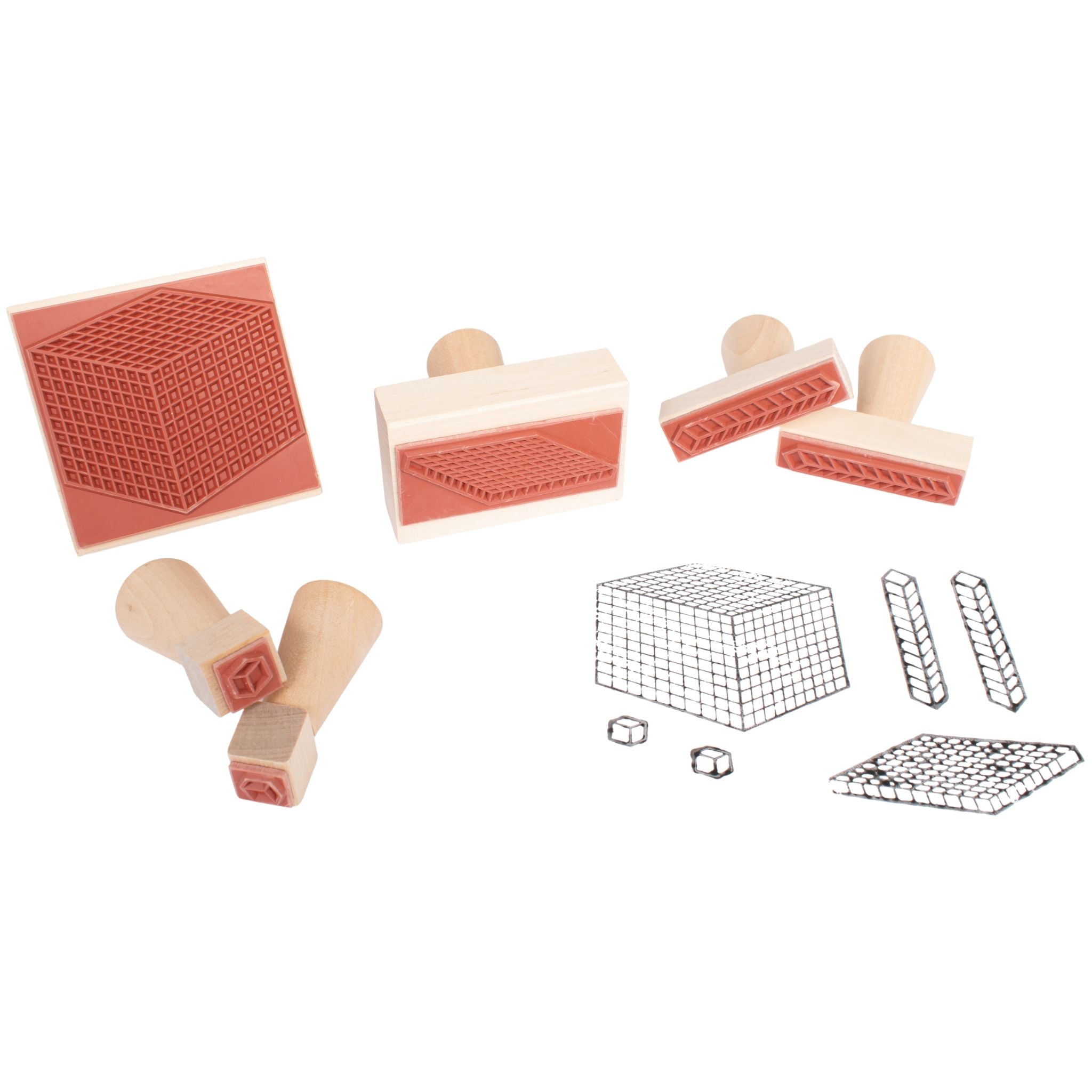 Place Value Stamps with Handle