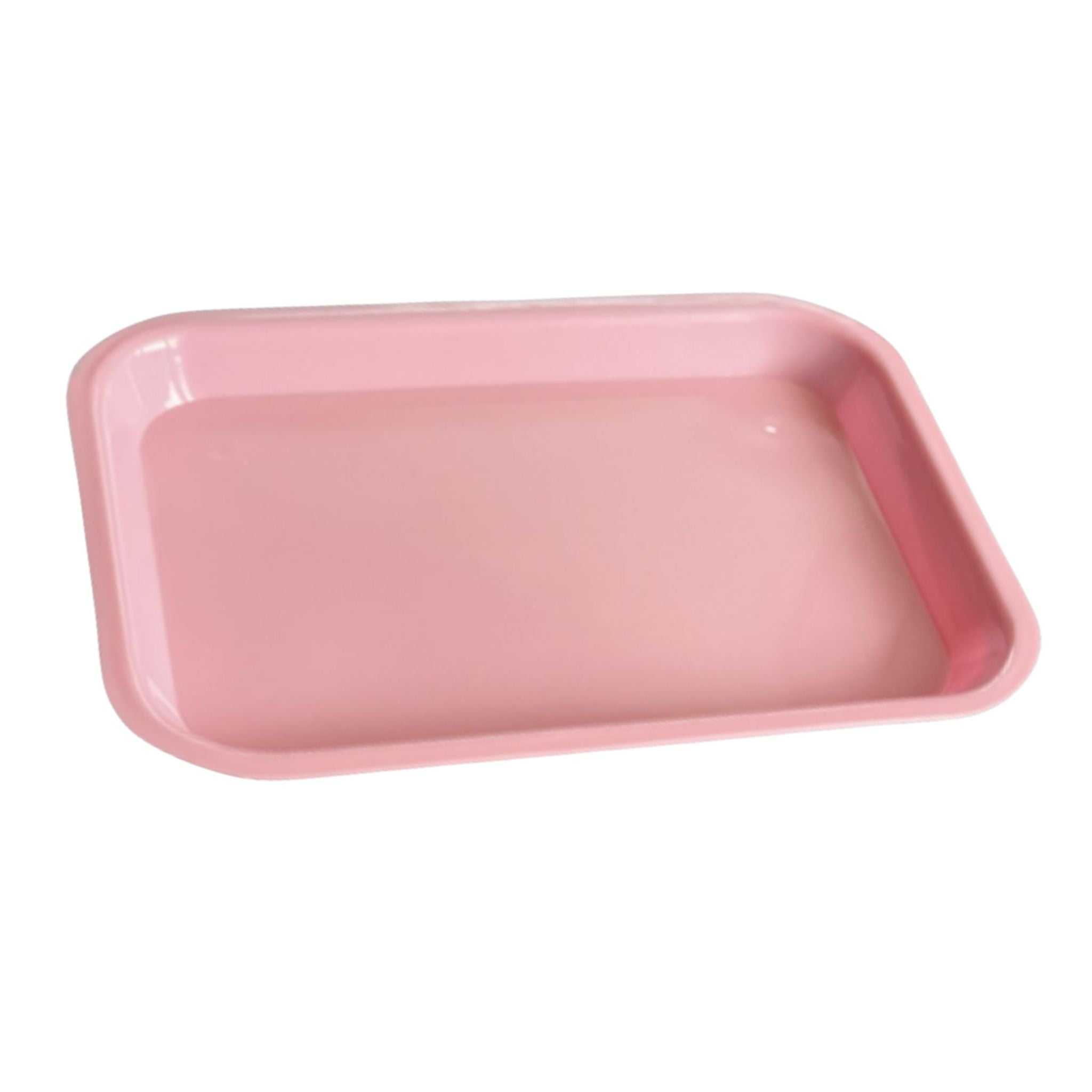 Tray: Medium Plastic Colored Rectangular