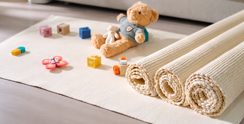 Cotton Rug Natural: Montessori Work Mat