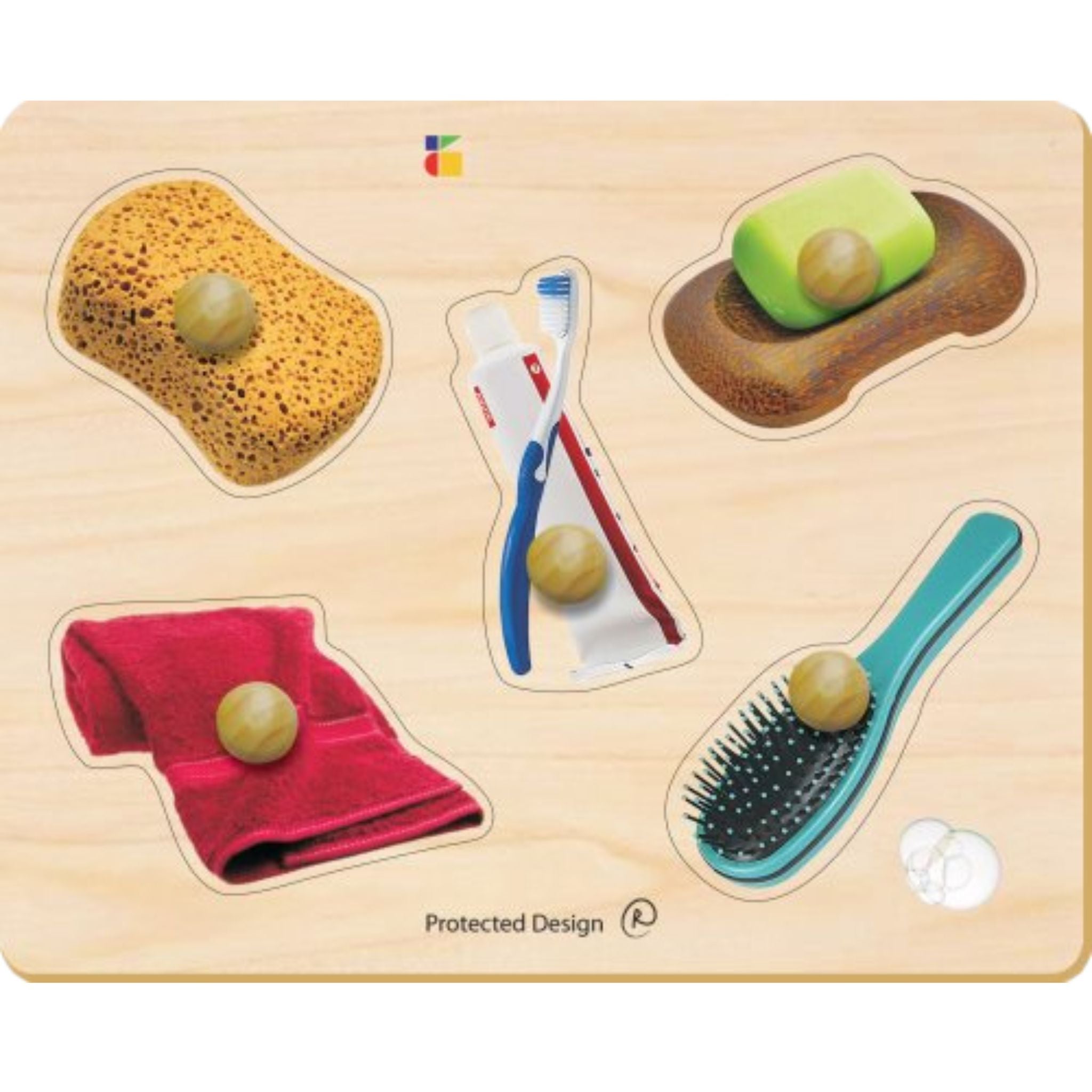 Toddler Puzzle: Everyday Items Real Life Photos - Bath