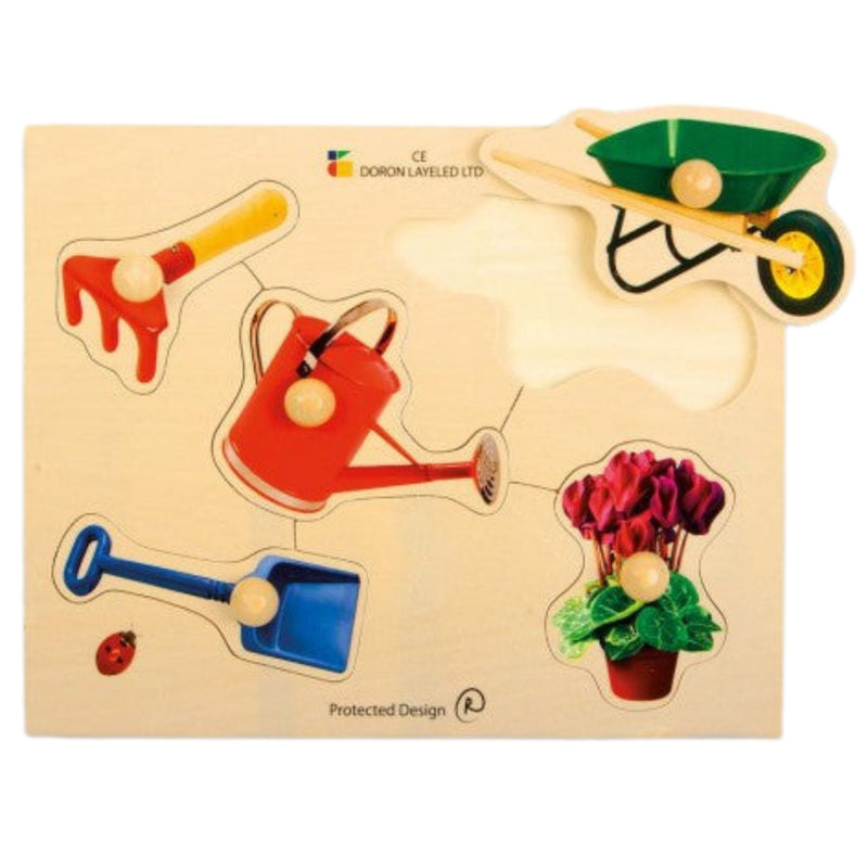 Toddler Puzzle: Everyday Items Real Life Photos -Garden