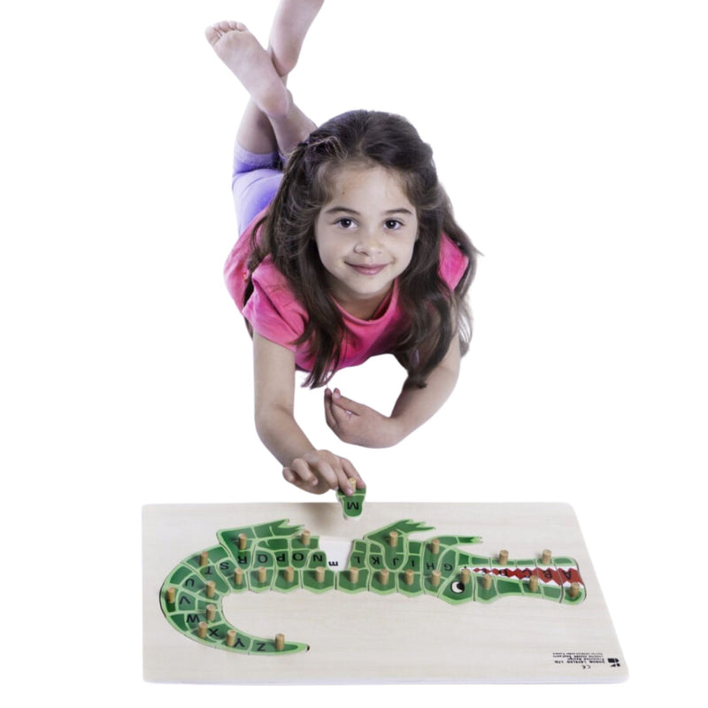 ABCs Alligator Puzzle Board