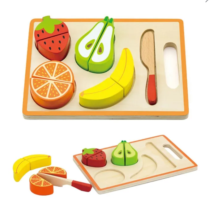 Cutting Set Fruit Puzzle Tray & Cutting Board