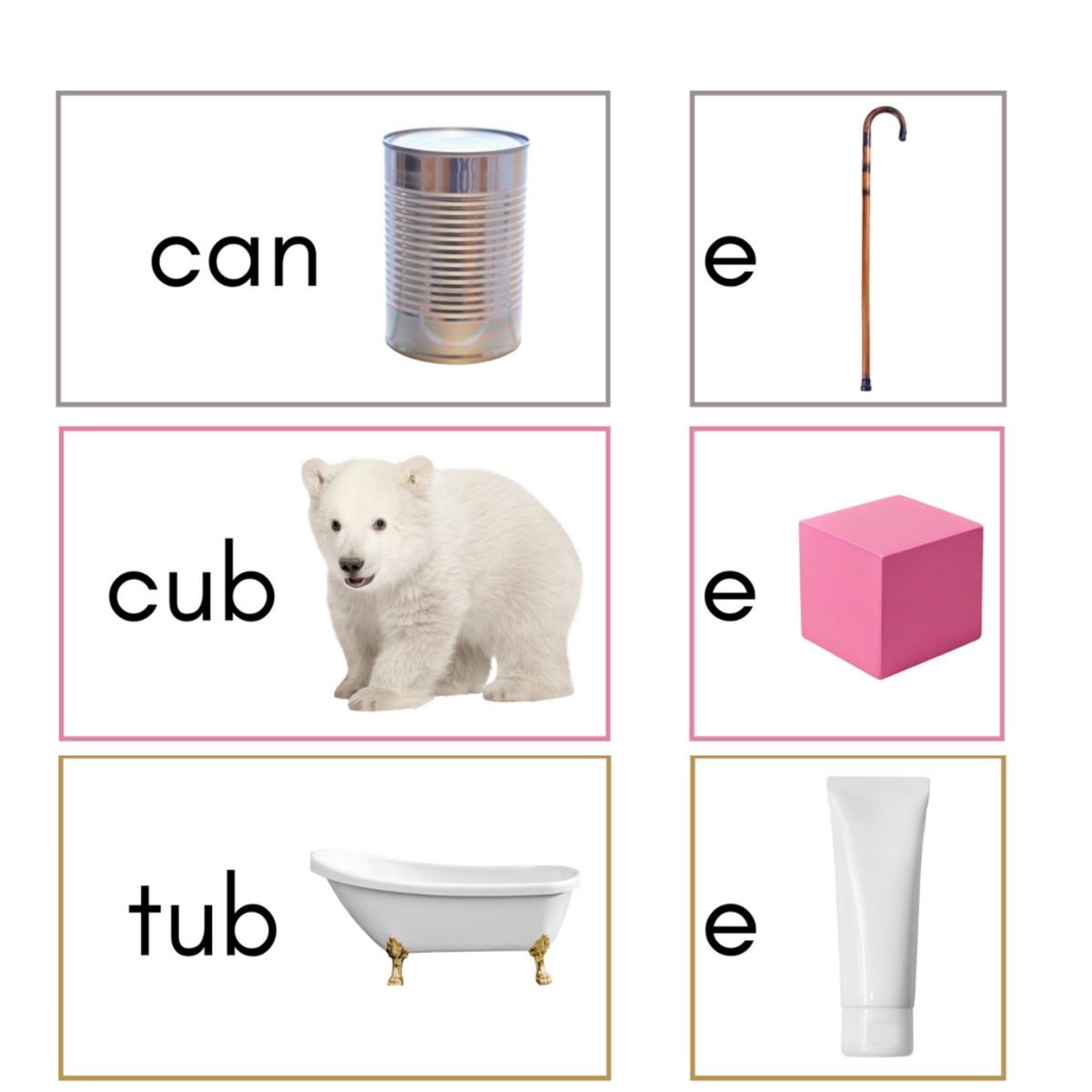 Magic ‘E’ Word Transformation Cards – Digital Download