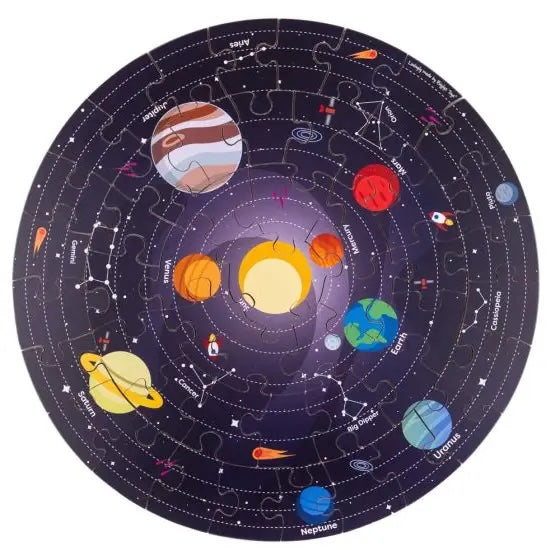 Solar System Circular Floor Puzzle