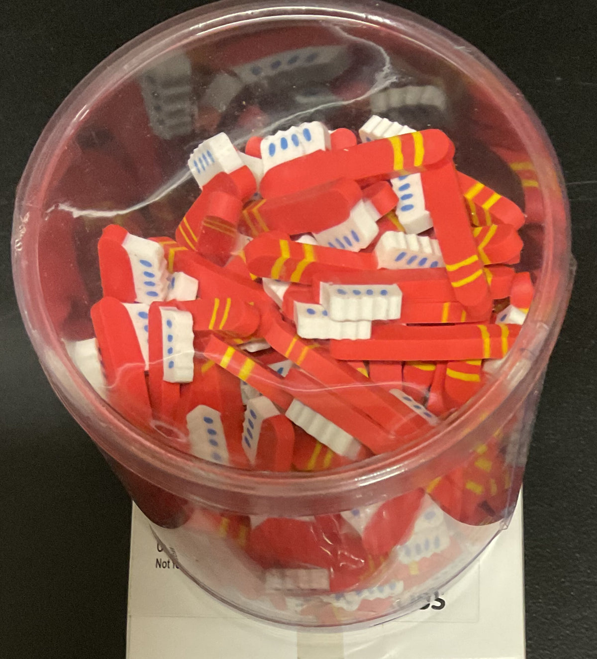Free Gift w/ $50+  Purchase: 1 pack(50) Toothbrush Eraser