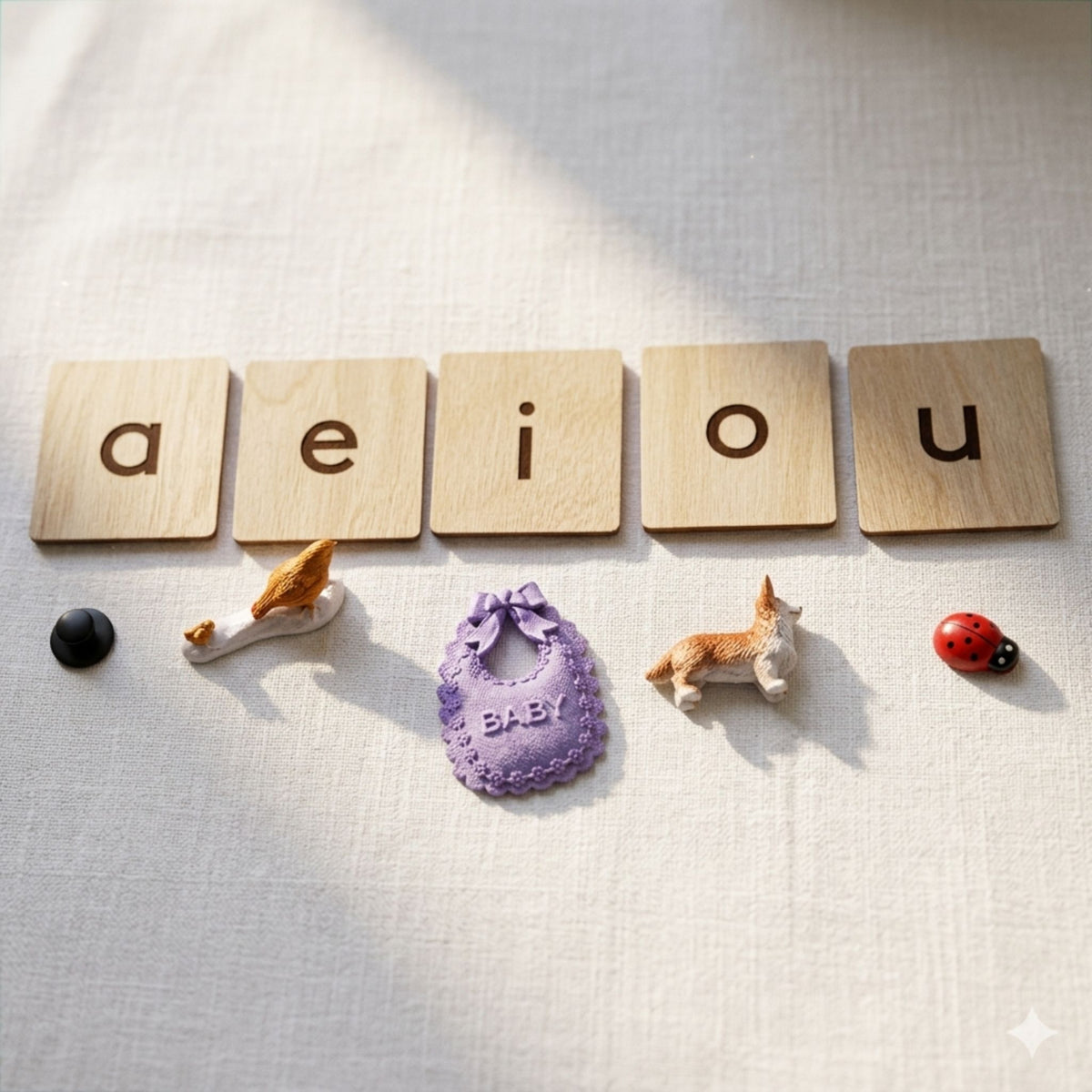 Wooden Language Labels (Vowels, Blends, Digraphs)