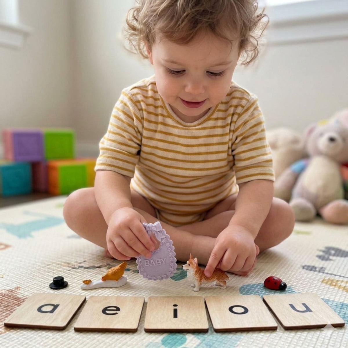 Wooden Language Labels (Vowels, Blends, Digraphs)