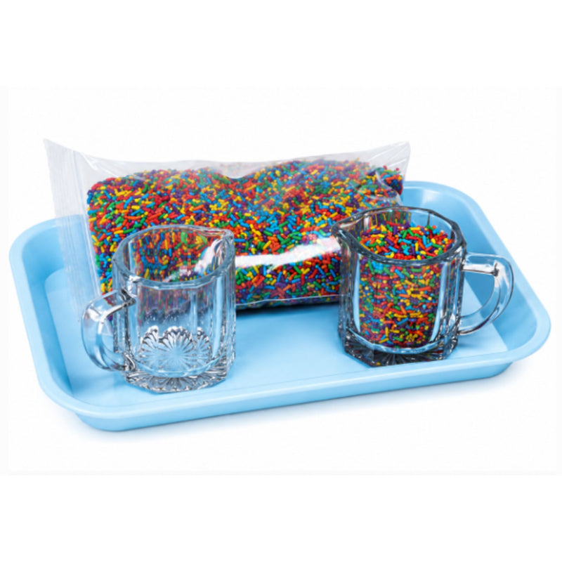 Basic Pouring Kit 2: Colored Rice Pouring Kit (2 Glass Creamers)