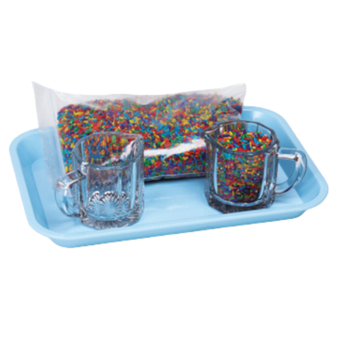 Basic Pouring Kit 2: Colored Rice Pouring Kit (2 Glass Creamers)