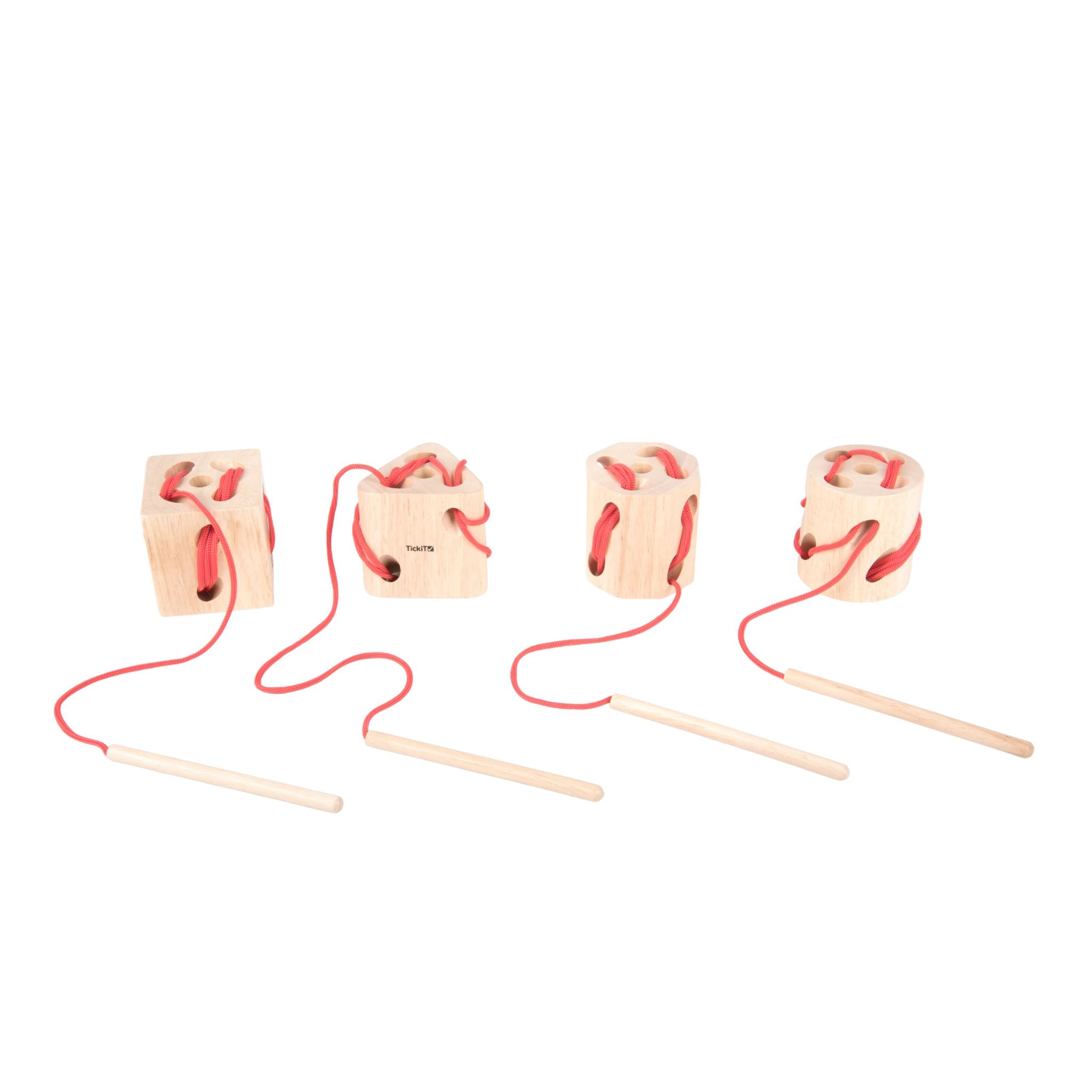 Wooden Lacing Shapes