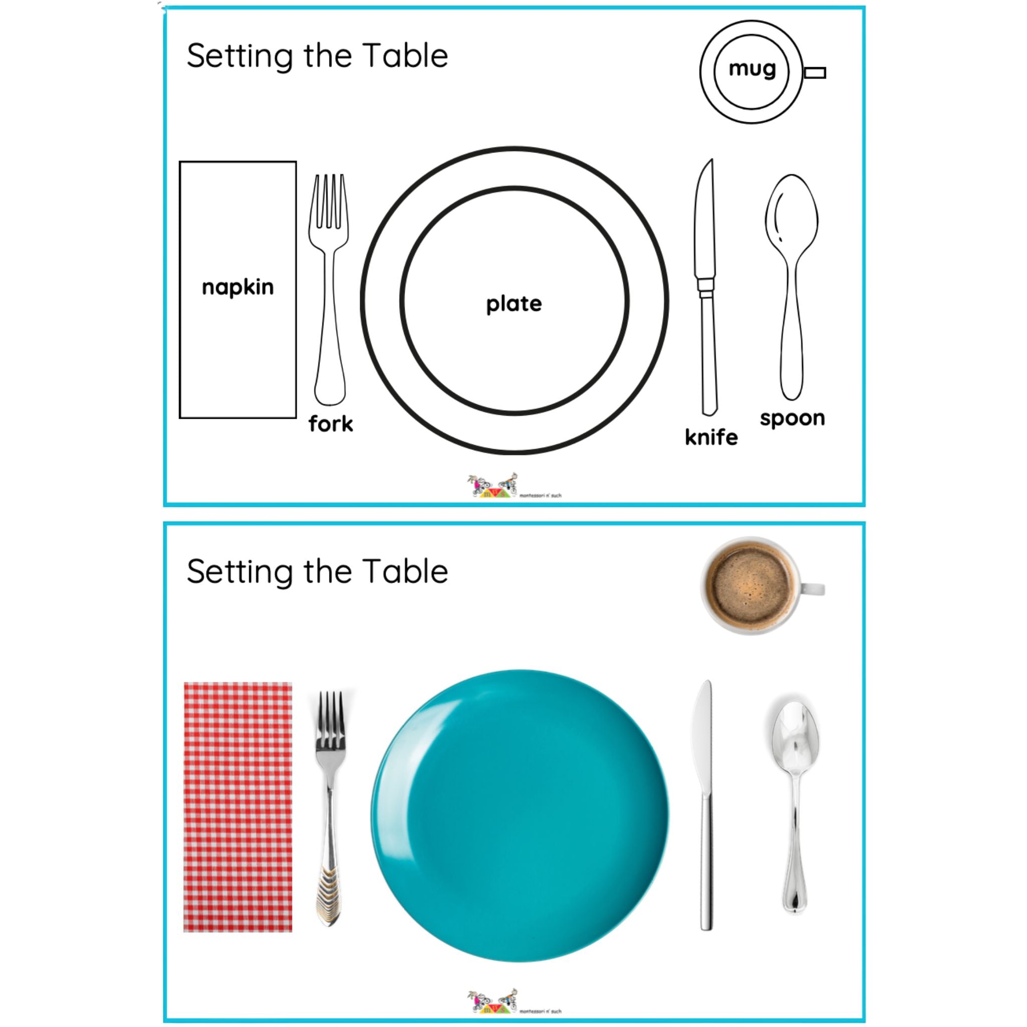 Setting the Table Printable