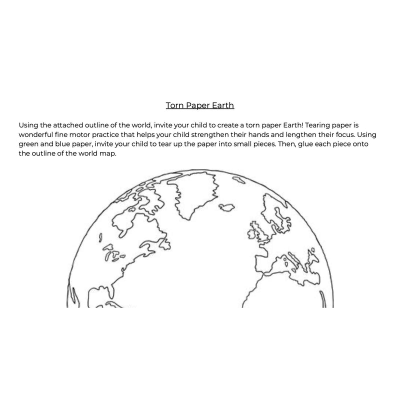 Torn Paper Earth Activity