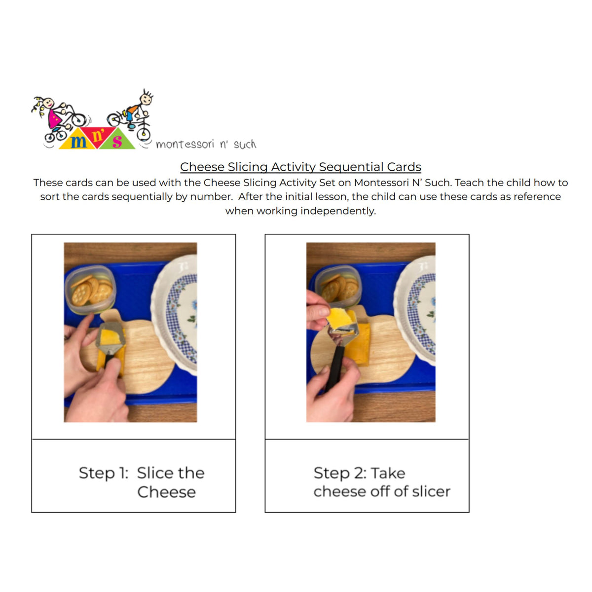 Cheese Slicing Sequential Cards
