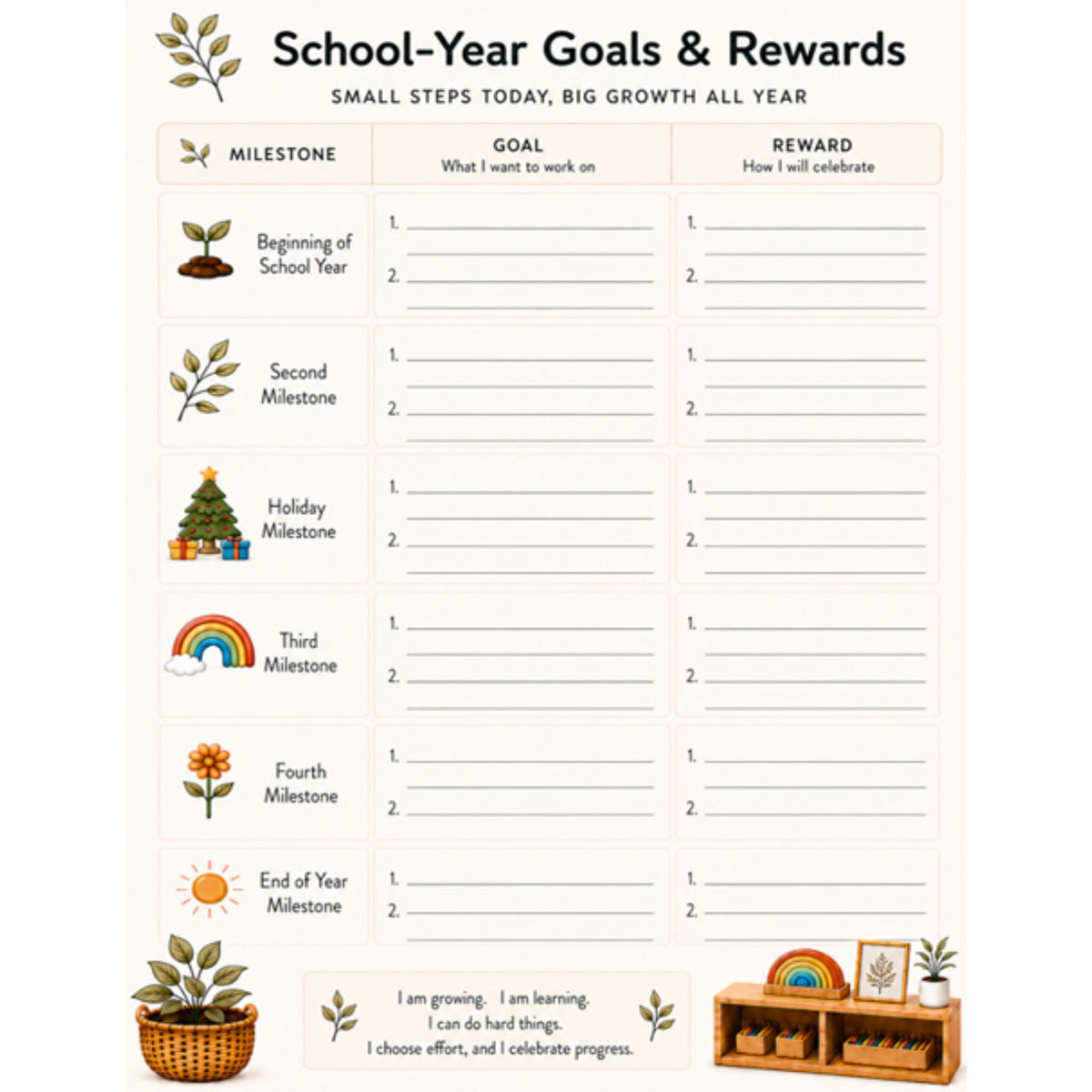 Back to School Free Printables