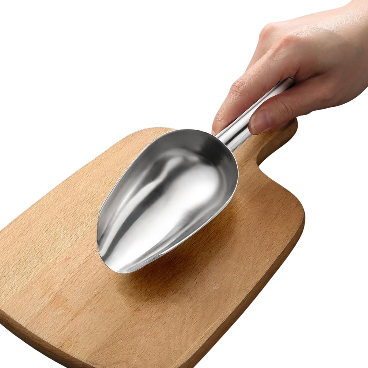 Stainless Steel Scoop, 6-Ounce