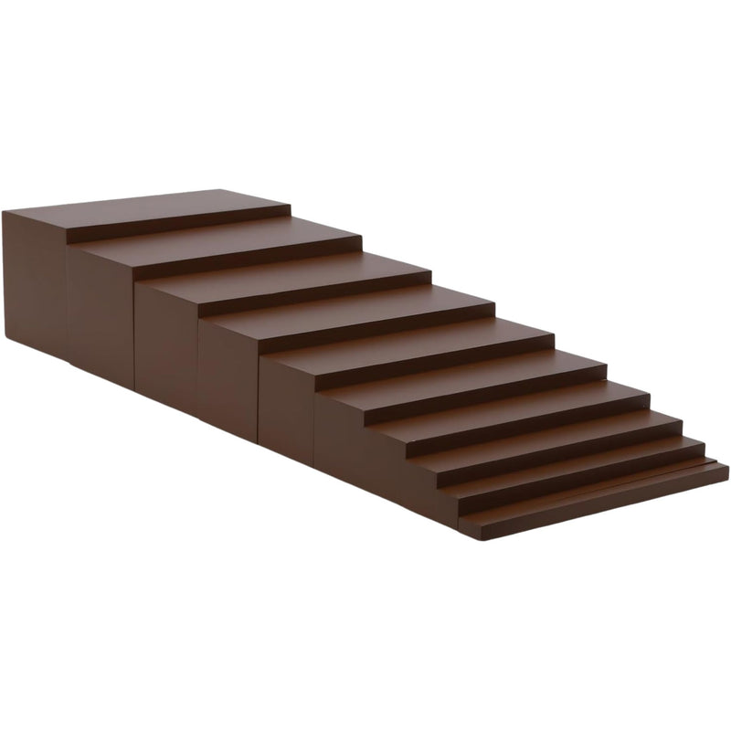Brown Stair – Set of 10 Wooden Prisms