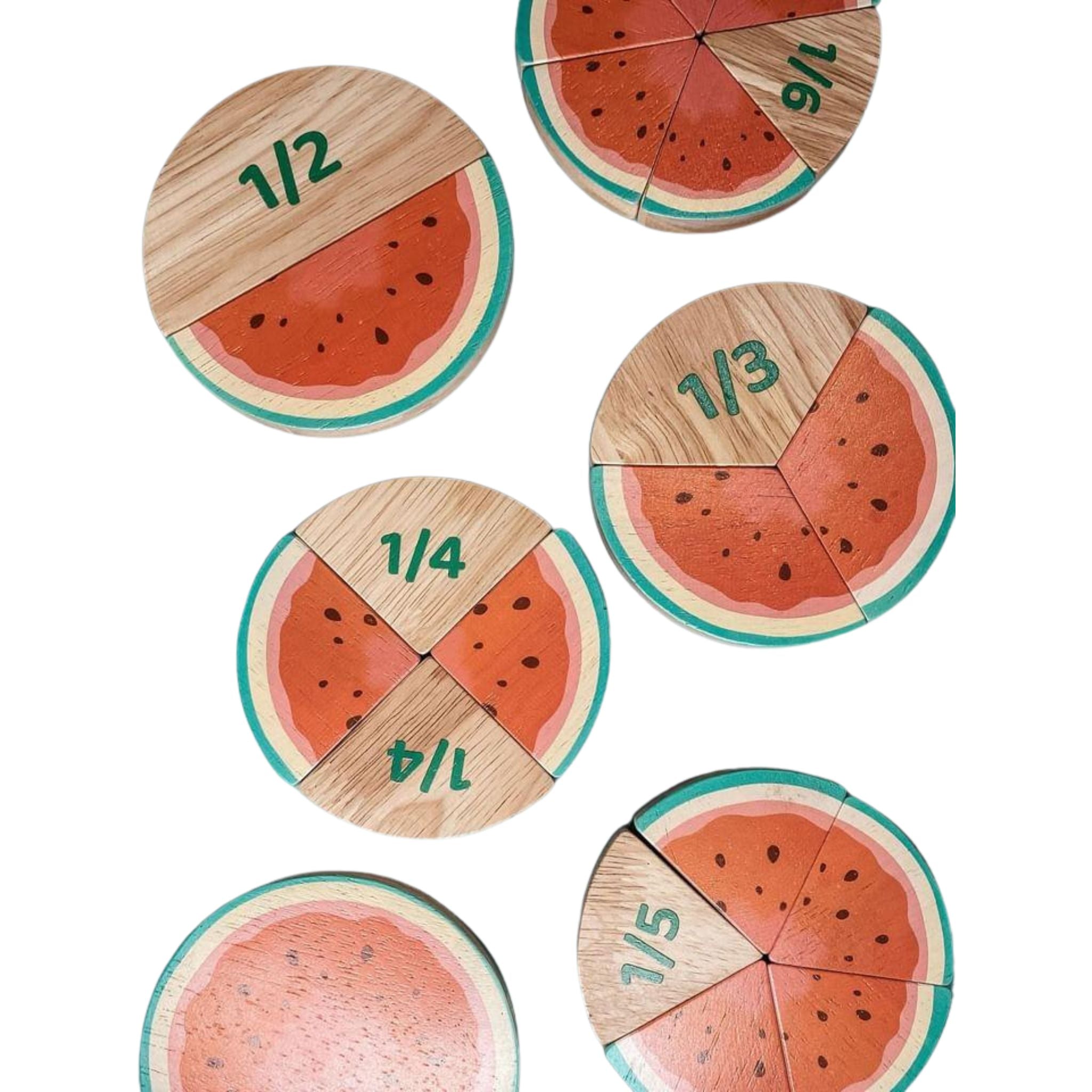 Watermelon Fraction Set